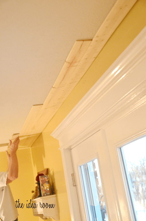 How To DIY a Wood Planked Ceiling The Idea Room