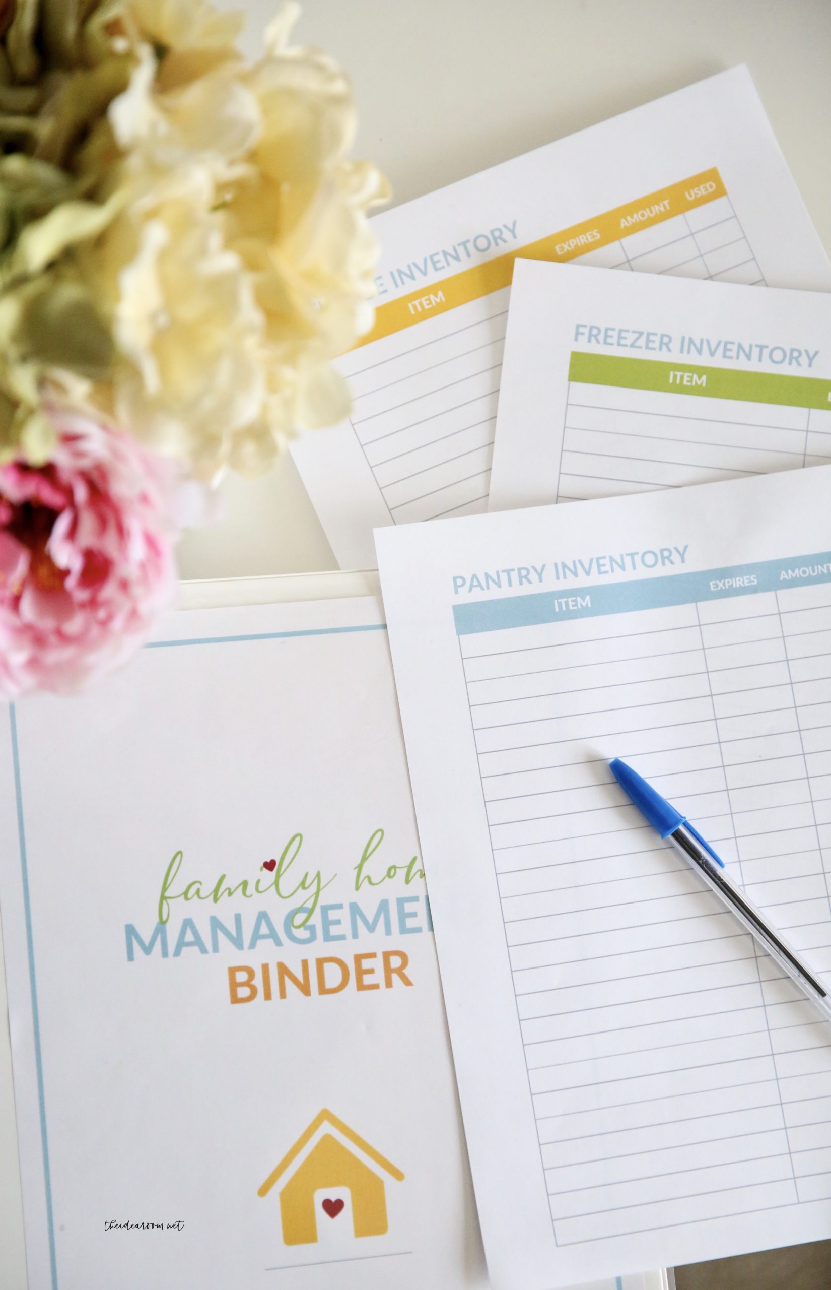 Food Inventory Sheets (+Home Binder Kit) The Idea Room
