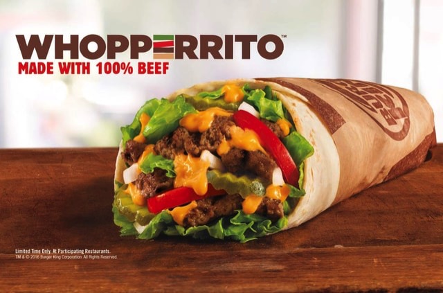 FAST FOOD NEWS Burger King Whopperrito The Impulsive Buy