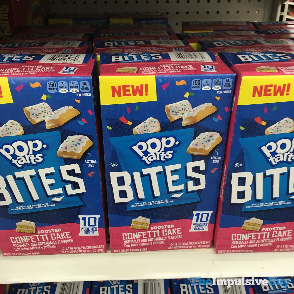 SPOTTED PopTarts Bites Frosted Confetti Cake The