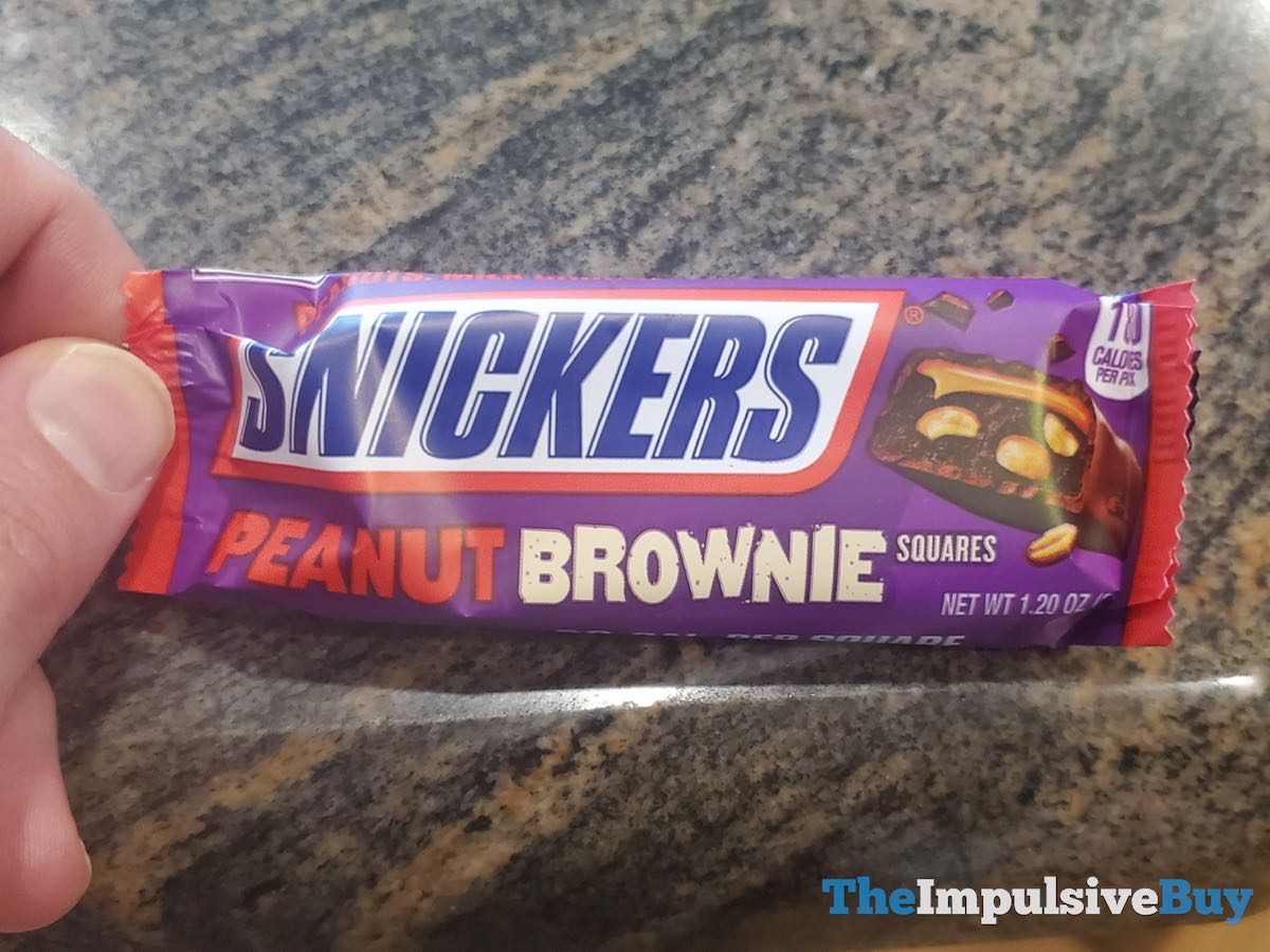 SPOTTED Snickers Peanut Brownie Squares The Impulsive Buy