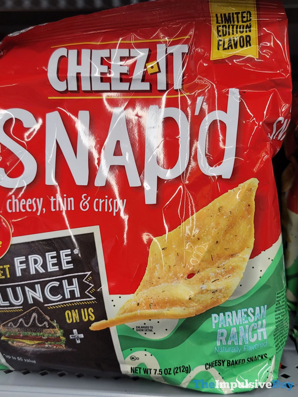 SPOTTED CheezIt Snap'd Parmesan Ranch and Smoked Bacon & Cheddar