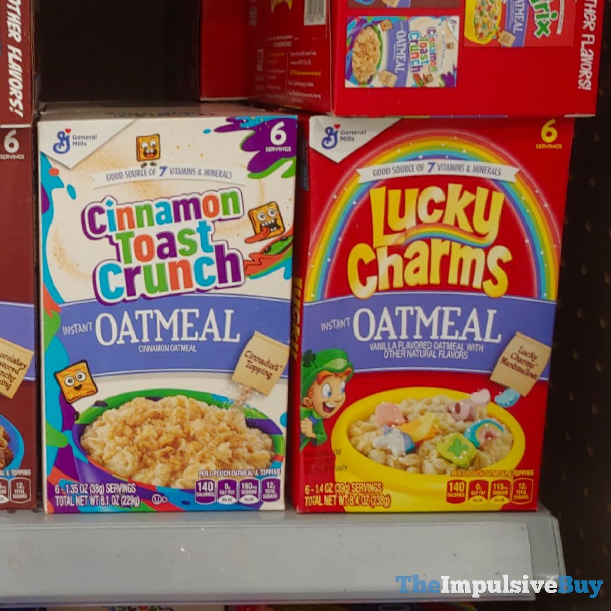 SPOTTED Cinnamon Toast Crunch, Lucky Charms, Trix, and Cocoa Puffs
