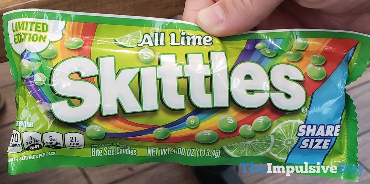 SPOTTED Limited Edition All Lime Skittles The Impulsive Buy