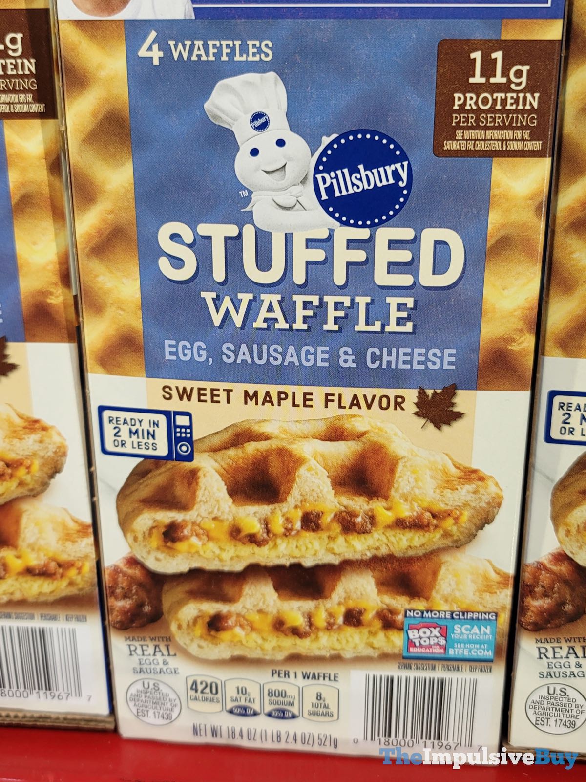 SPOTTED Pillsbury Egg, Sausage & Cheese Stuffed Waffle The Impulsive Buy
