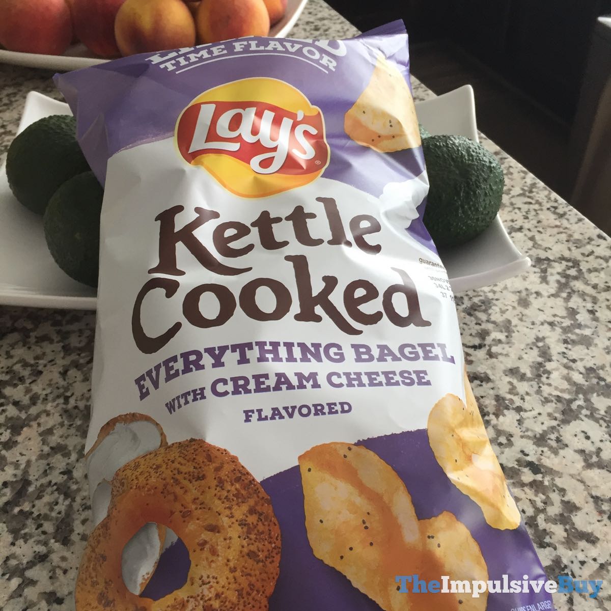 BACK ON SHELVES Lay's Kettle Cooked Everything Bagel Potato Chips