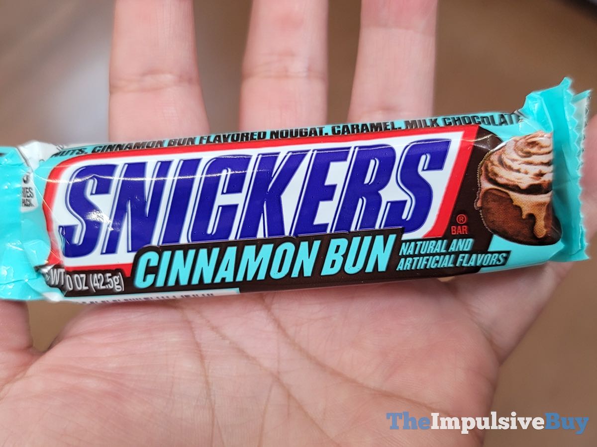 SPOTTED Snickers Cinnamon Bun The Impulsive Buy