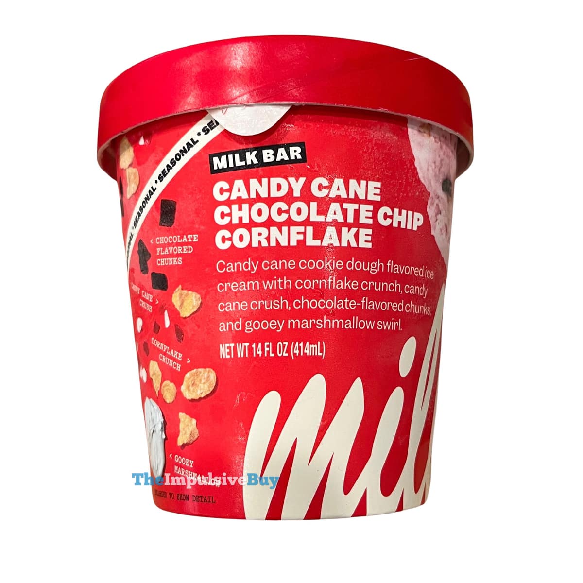 REVIEW Milk Bar Candy Cane Chocolate Chip Cornflake Ice Cream The