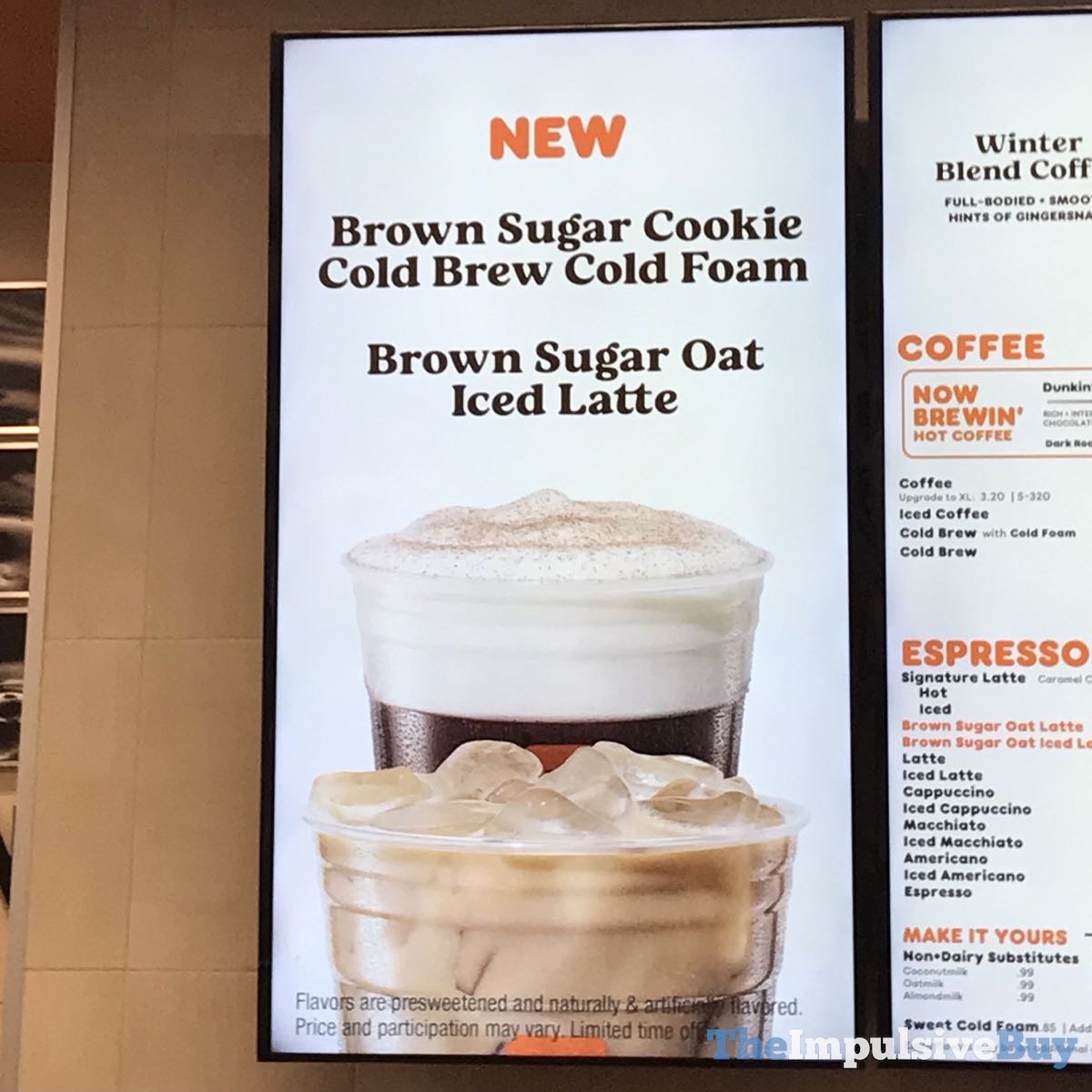 REVIEW Dunkin’ Brown Sugar Oat Iced Latte The Impulsive Buy