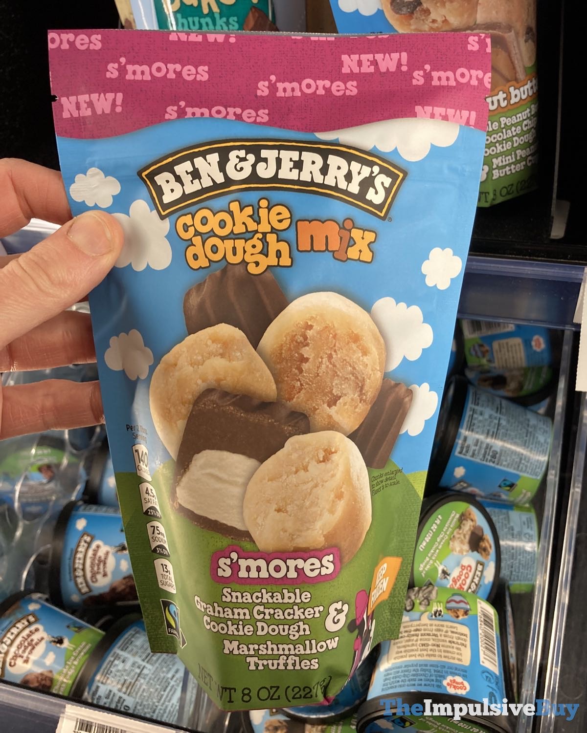 SPOTTED Ben & Jerry's S'mores and Peanut Butter Cookie Dough Mixes