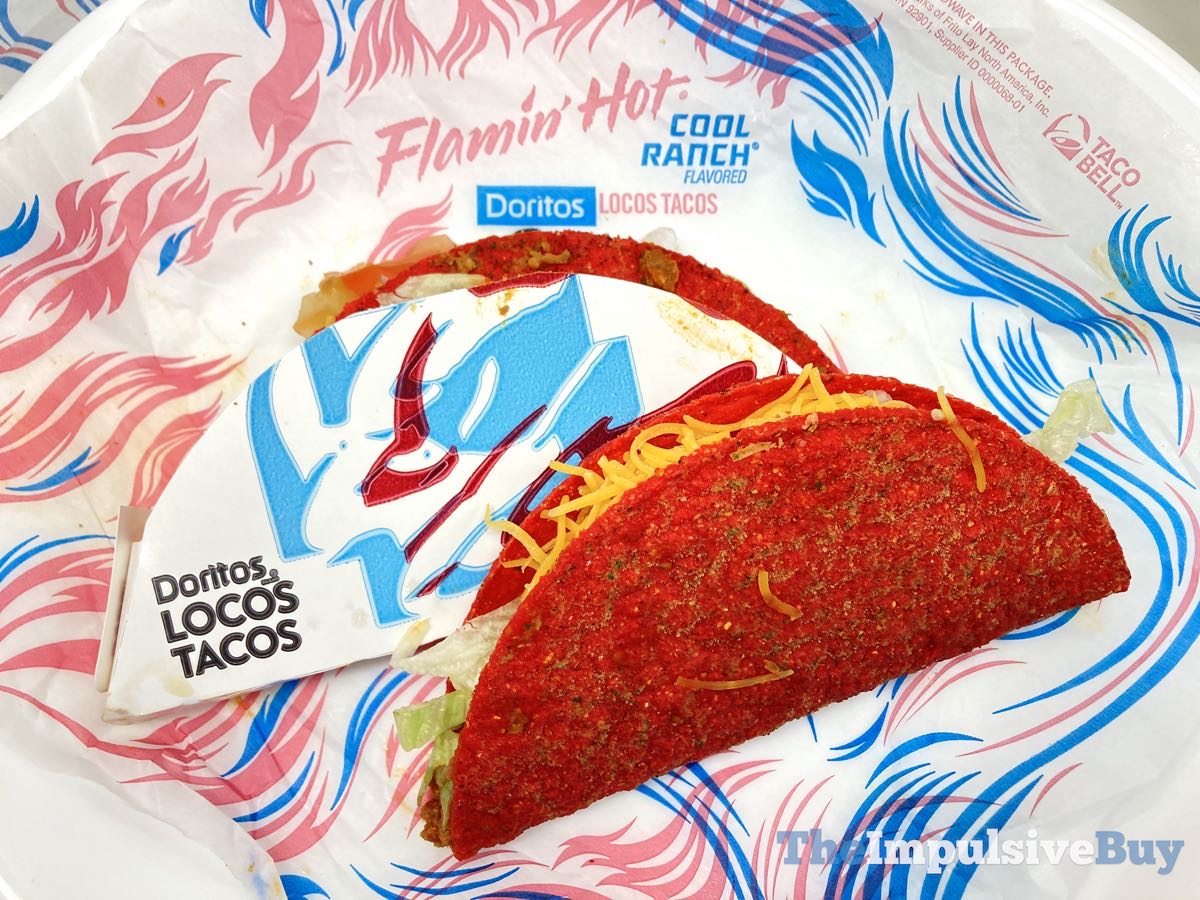 REVIEW Taco Bell Flamin’ Hot Cool Ranch Doritos Locos Tacos The Impulsive Buy