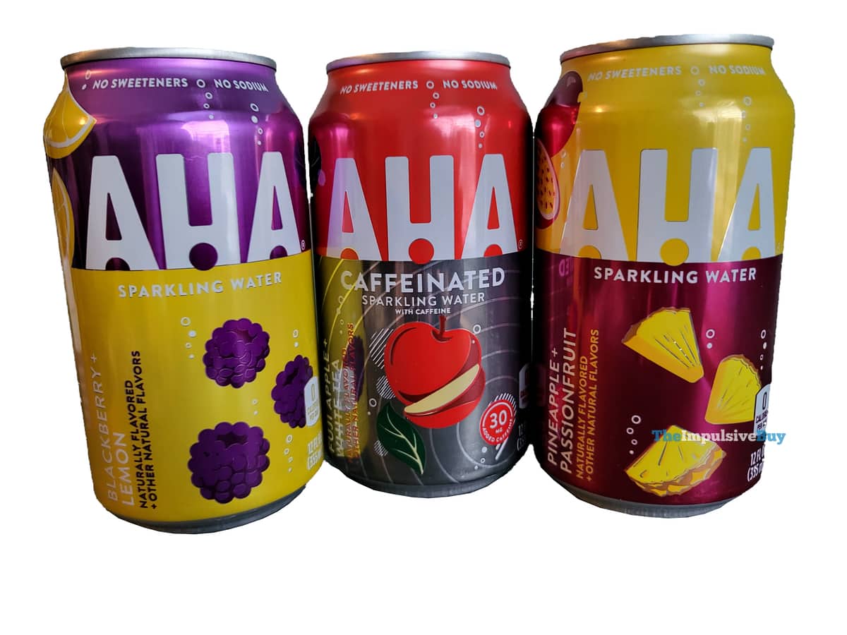 REVIEW AHA Fuji Apple + White Tea, Blackberry + Lemon, and Pineapple
