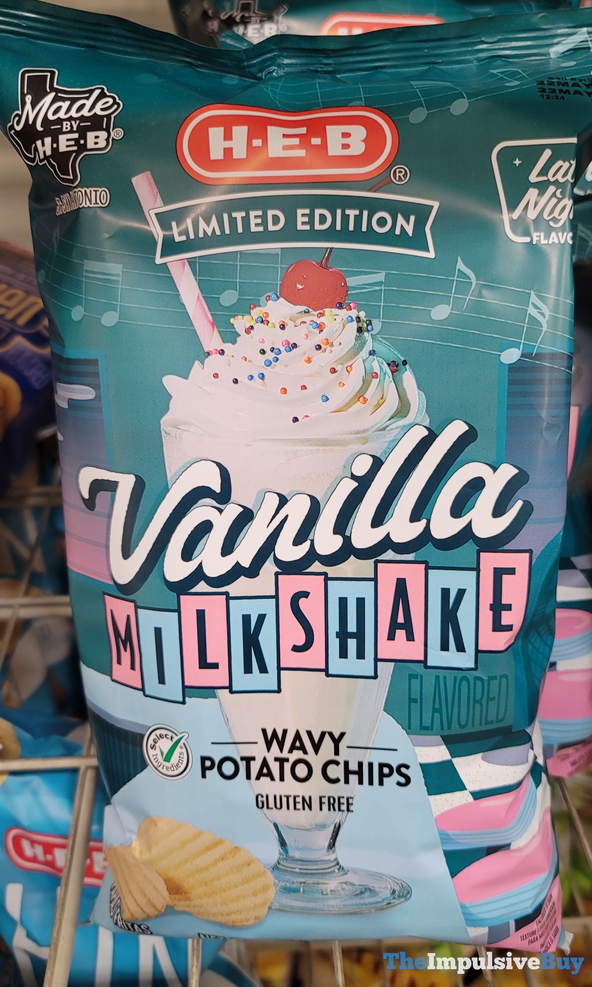 SPOTTED HEB Limited Edition Vanilla Milkshake Potato Chips The