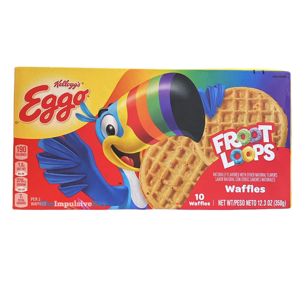 REVIEW Kellogg's Eggo Froot Loops Waffles (2022) The Impulsive Buy