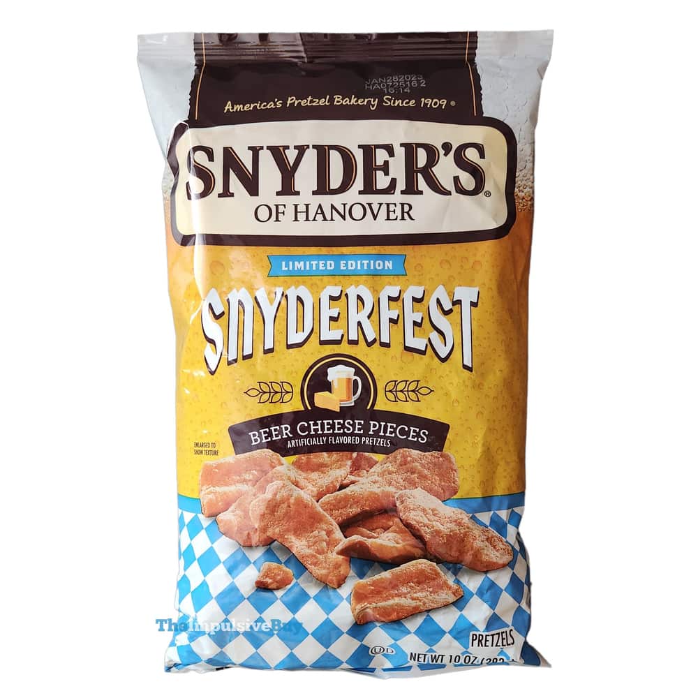 REVIEW Snyder’s of Hanover Snyderfest Beer Cheese Pretzel Pieces The