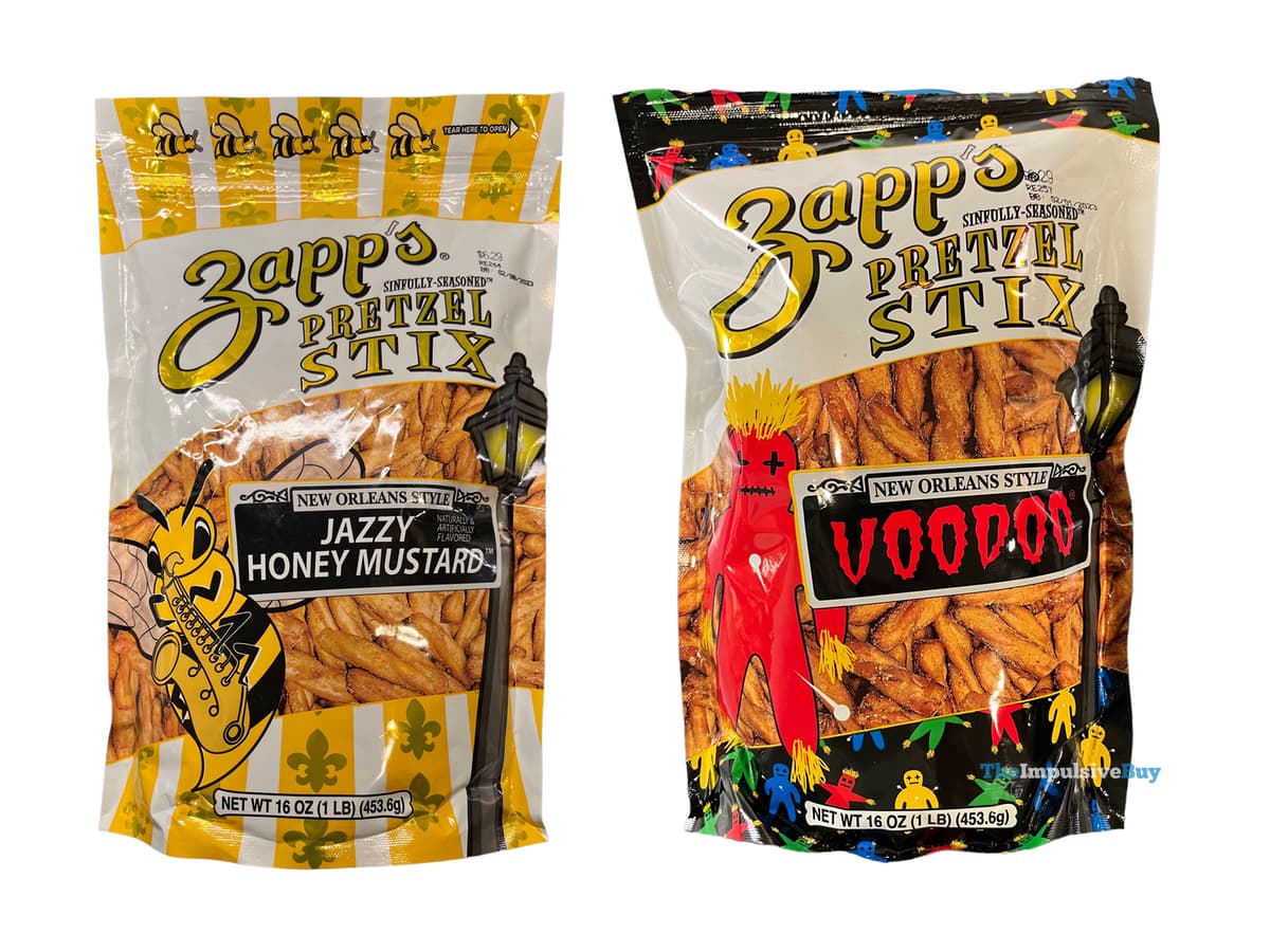 REVIEW Zapp's Voodoo and Jazzy Honey Mustard Pretzel Stix Tasty Made