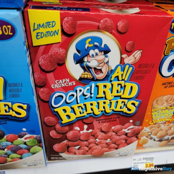 SPOTTED Limited Edition Cap'n Crunch's Oops! All Red Berries Cereal