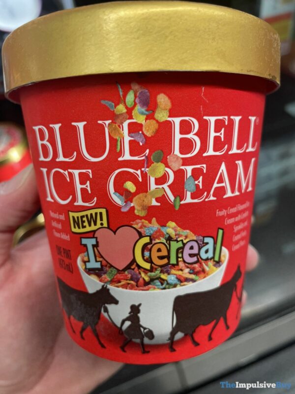 SPOTTED Blue Bell I Heart Cereal Ice Cream The Impulsive Buy