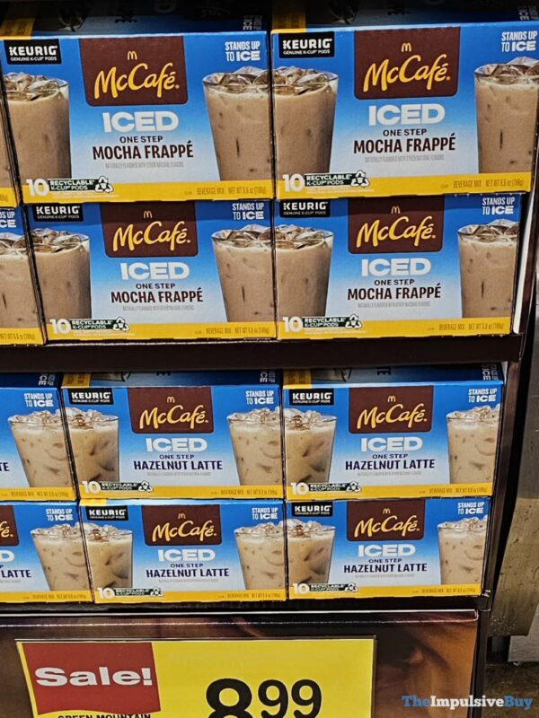 SPOTTED McCafe Iced One Step Mocha Frappe and Hazelnut Latte KCups
