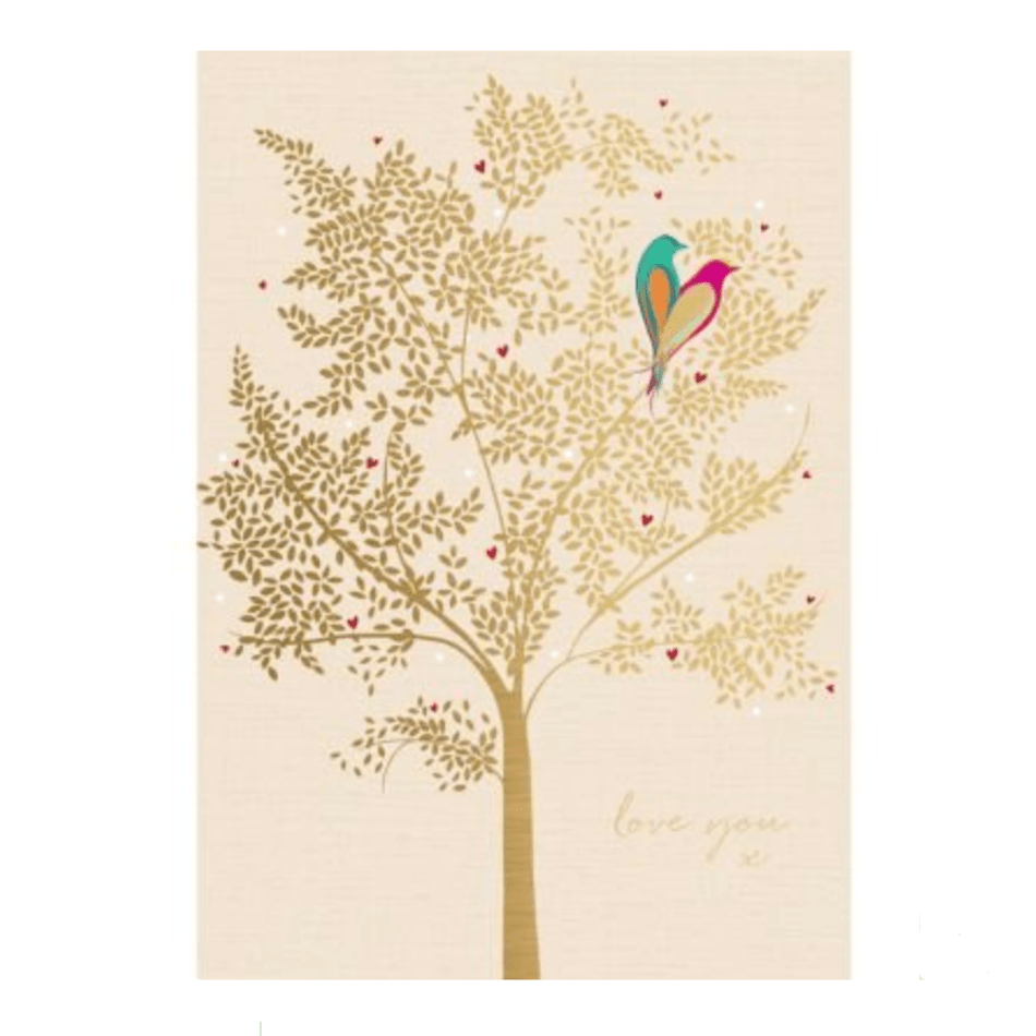 Love Birds in Tree The Indigo Tree