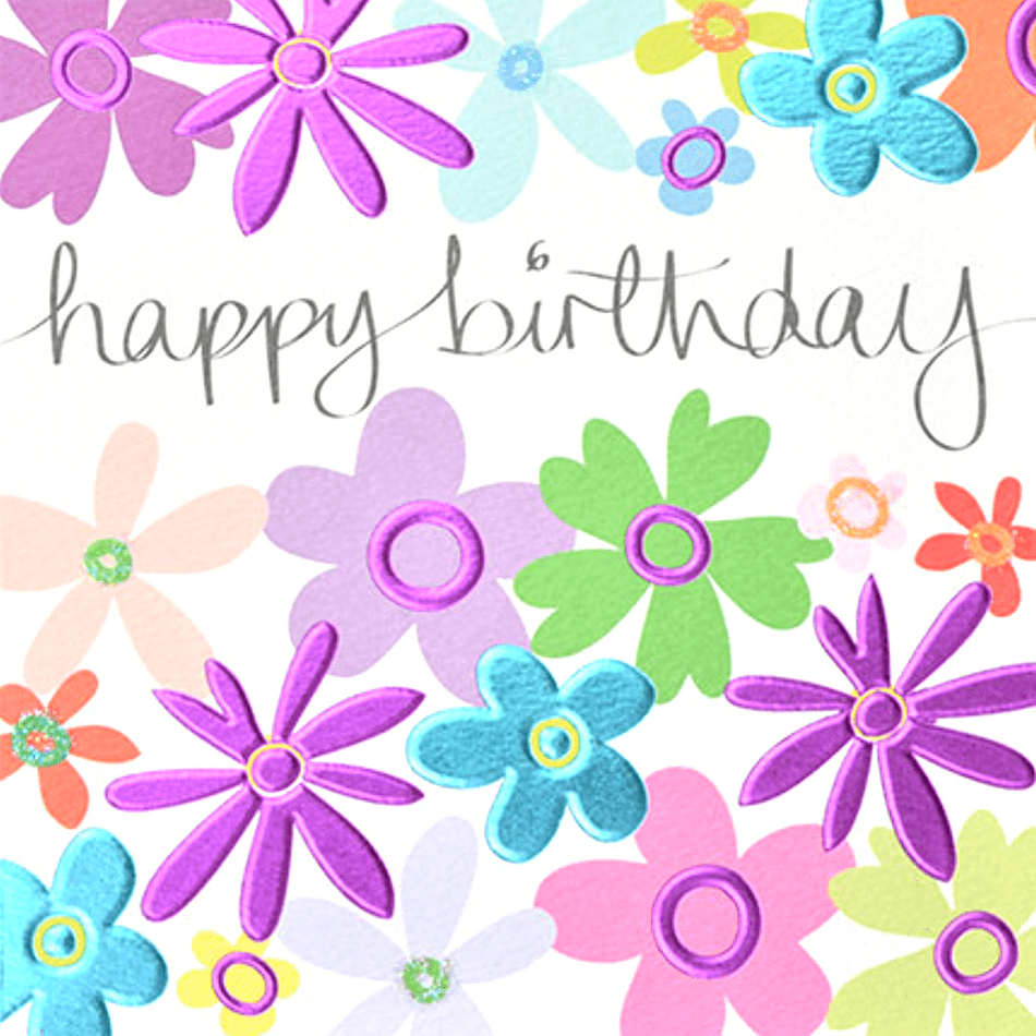 Purple Flowers Happy Birthday Pictures Best Flower Site