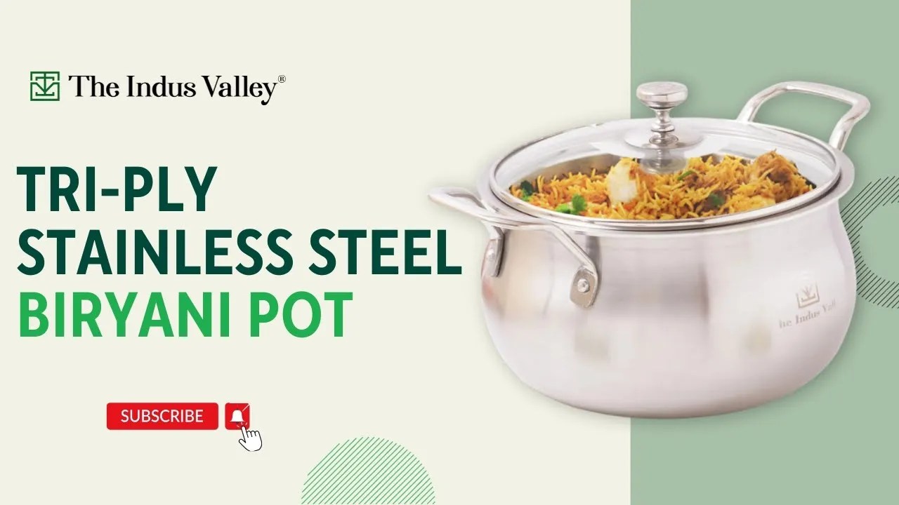 Buy Best Triply Stainless Steel Casserole/Biryani Pot/Stockpot Online