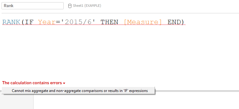 Complex Tableau Sorting Issues Worked Example The Information Lab