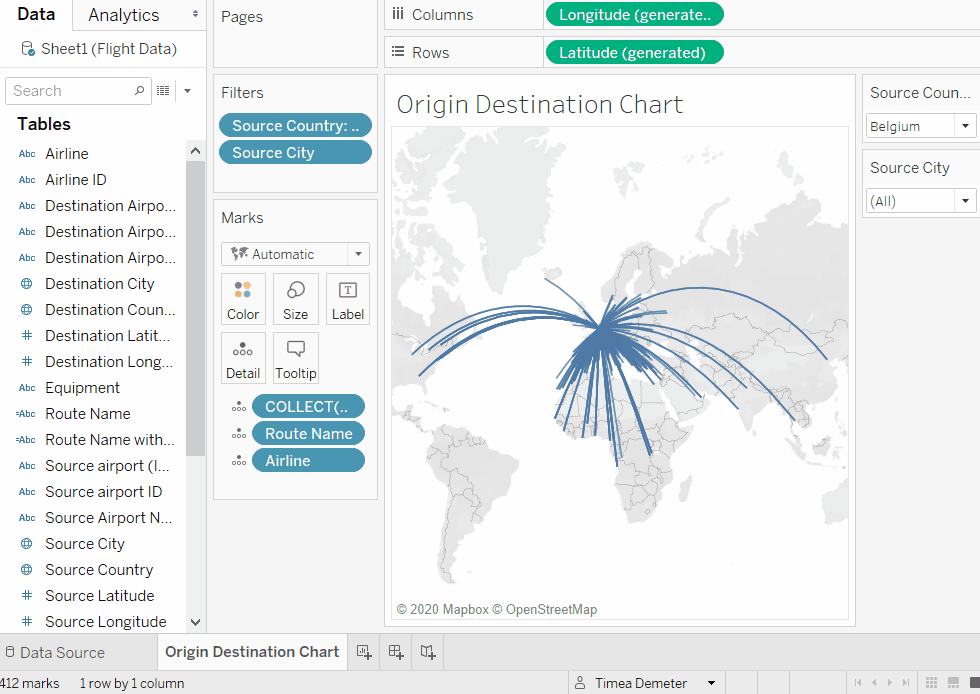 How to create an OriginDestination Map in Tableau The Information Lab