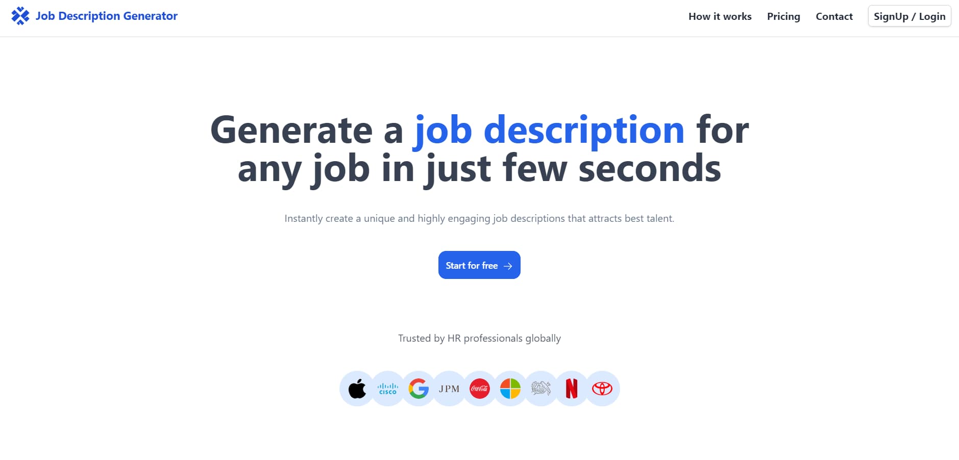 Job Description Generator