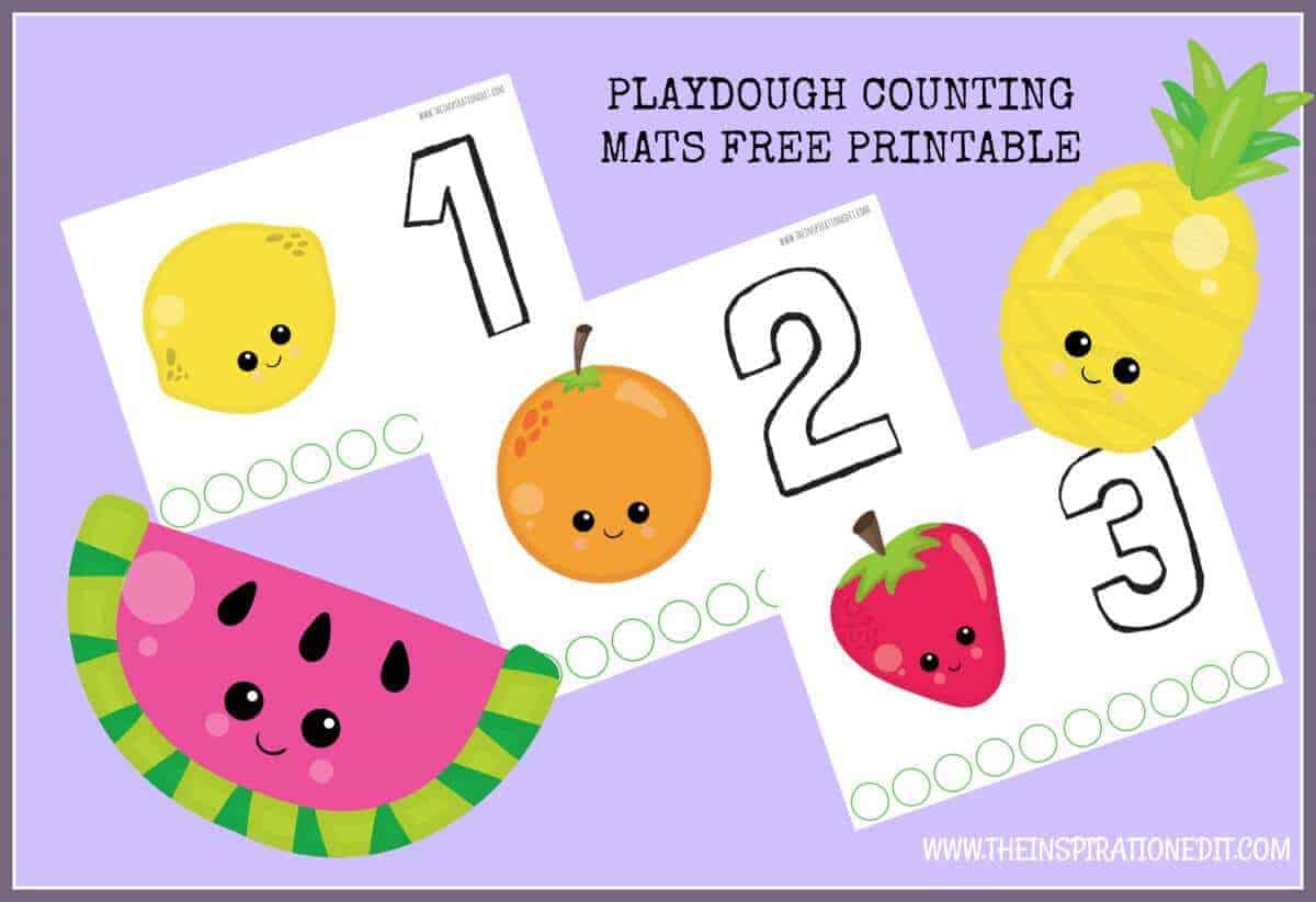 Fantastic Fruit Themed Counting Mats · The Inspiration Edit