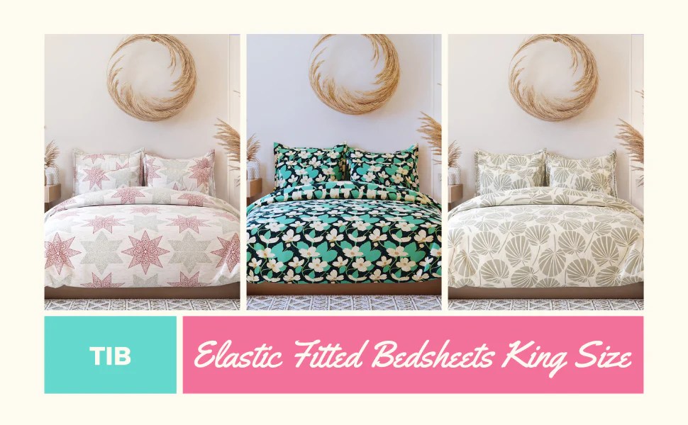 Buy Elastic Fitted Bed Sheets and Flat Bedsheets Online in India! The