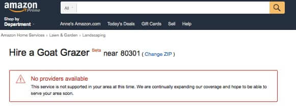 Hire a Goat on Amazon! The Patrol