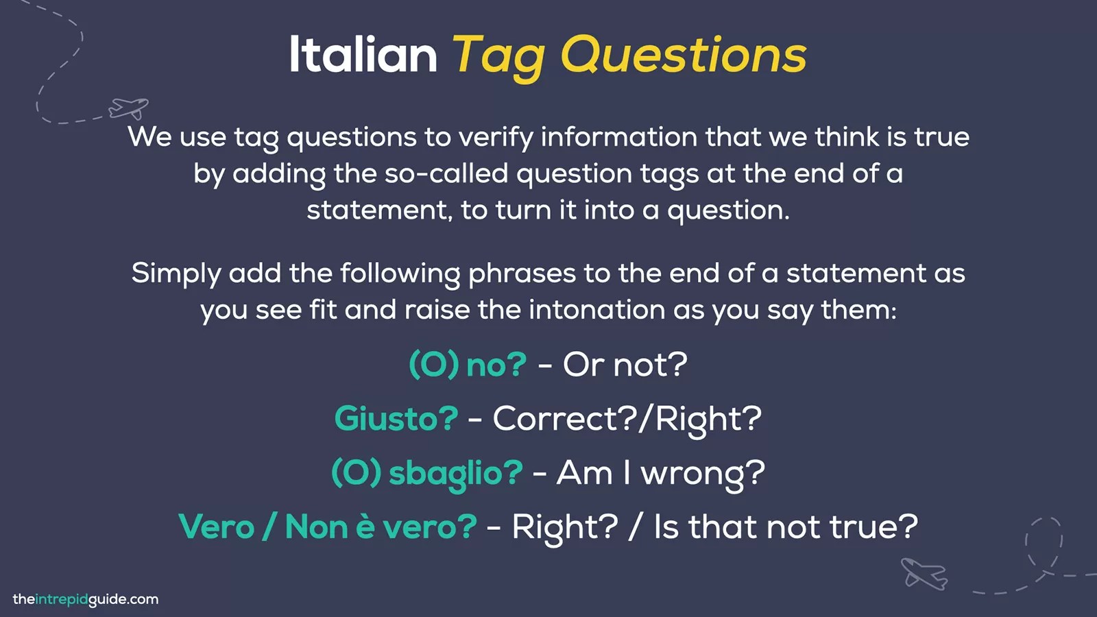 How to Use Questions Words in Italian (Chi? Che cosa? Quando? Dove