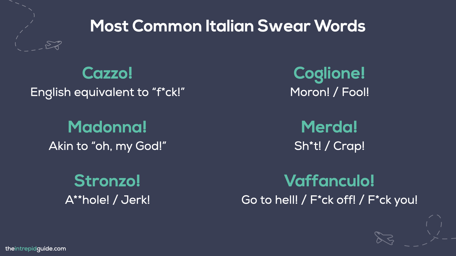 Download Your Guide to 50 Italian Swear Words with Examples (Cheat