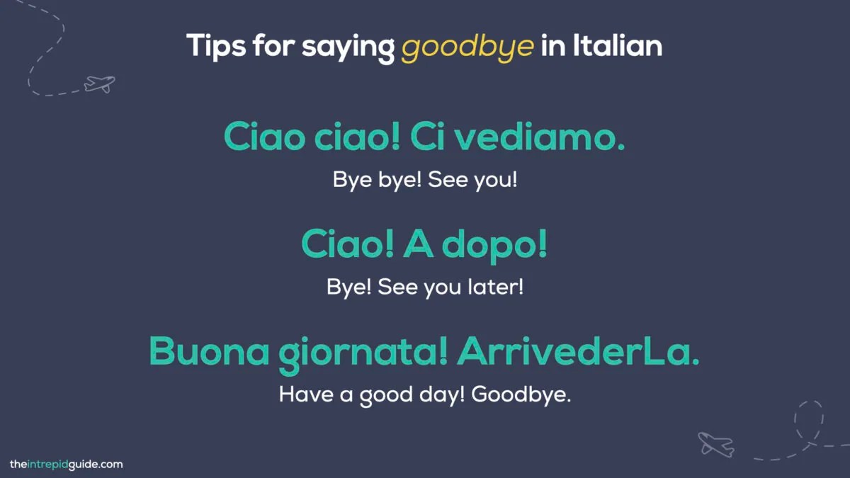 16 Ways to Say Goodbye in Italian That AREN'T Arrivederci (PLUS Free