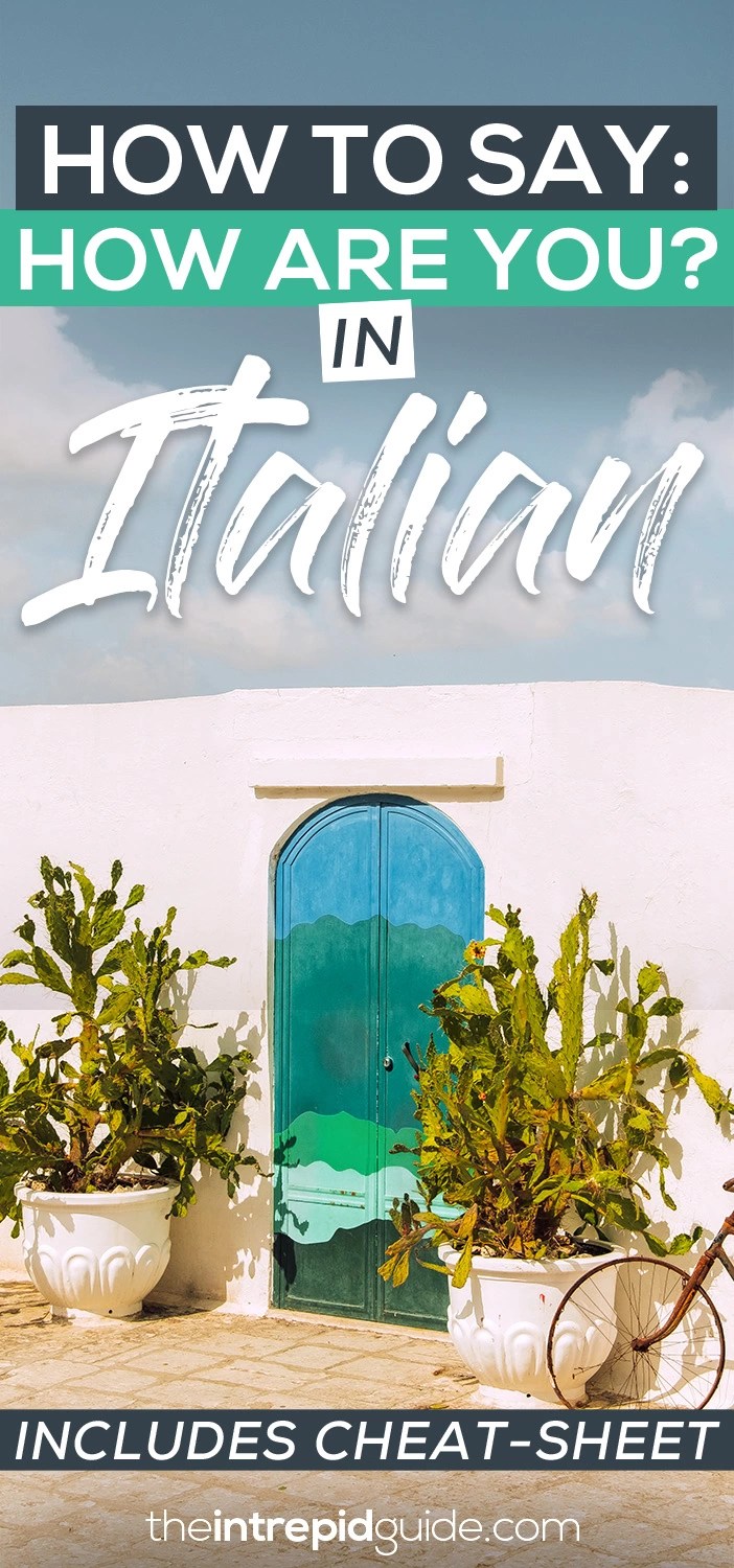 How to Say HOW ARE YOU in Italian // 5 Phrases & 10 Replies (PLUS Free