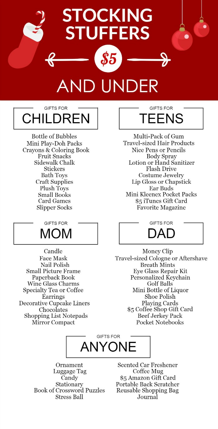 Cheap Stocking Stuffers 5 and Under The Jenny Evolution