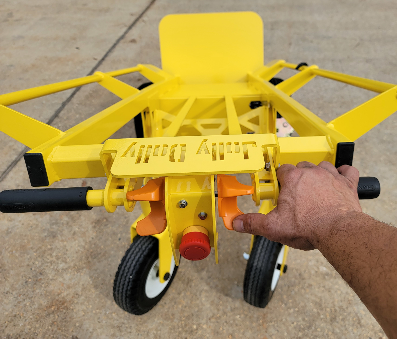 The Jolly Dolly Power Plus Motorized Dolly for Inflatables