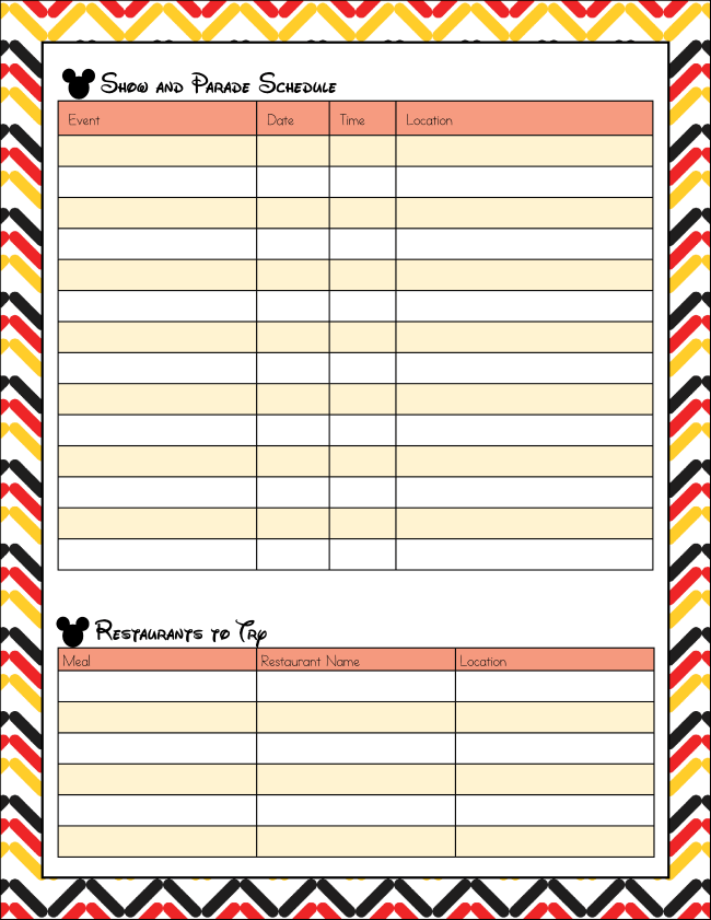 Disney Vacation Planner The Joys of Boys