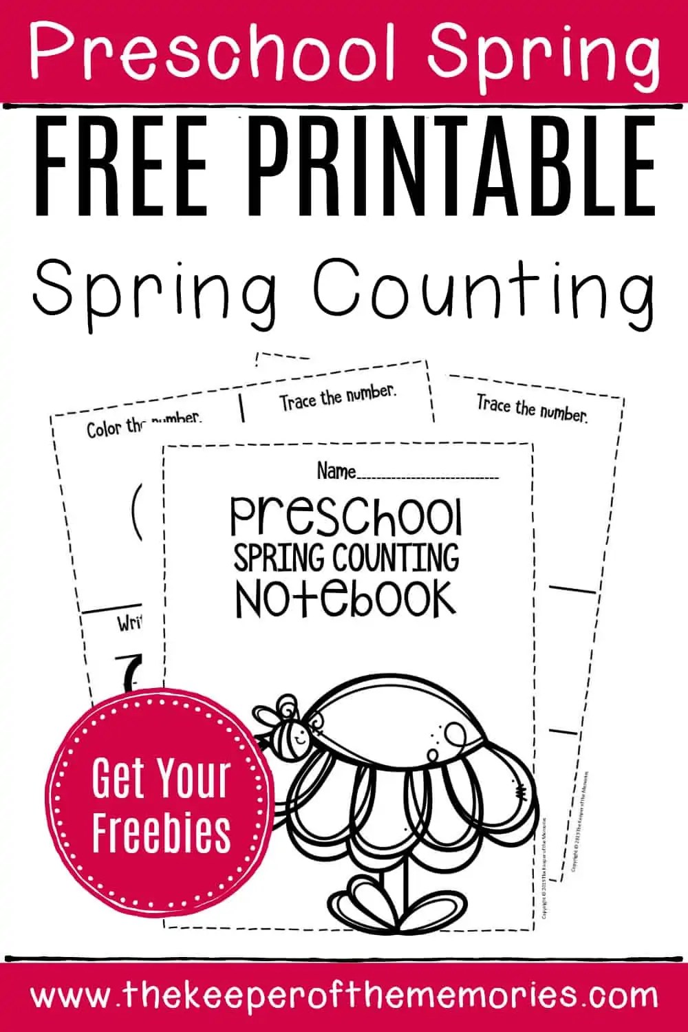 Free Printable Numbers Spring Preschool Worksheets The Keeper of the