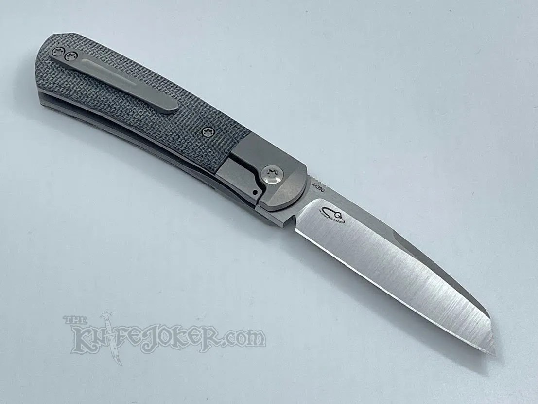 Pena Knives X Series Apache Kickstop Black Micarta 2.8" Bohler M390
