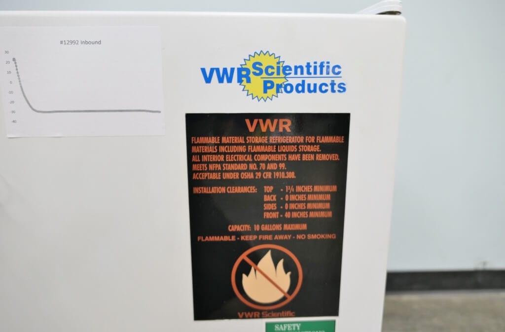 VWR Flammable Storage Freezer The Lab World Group