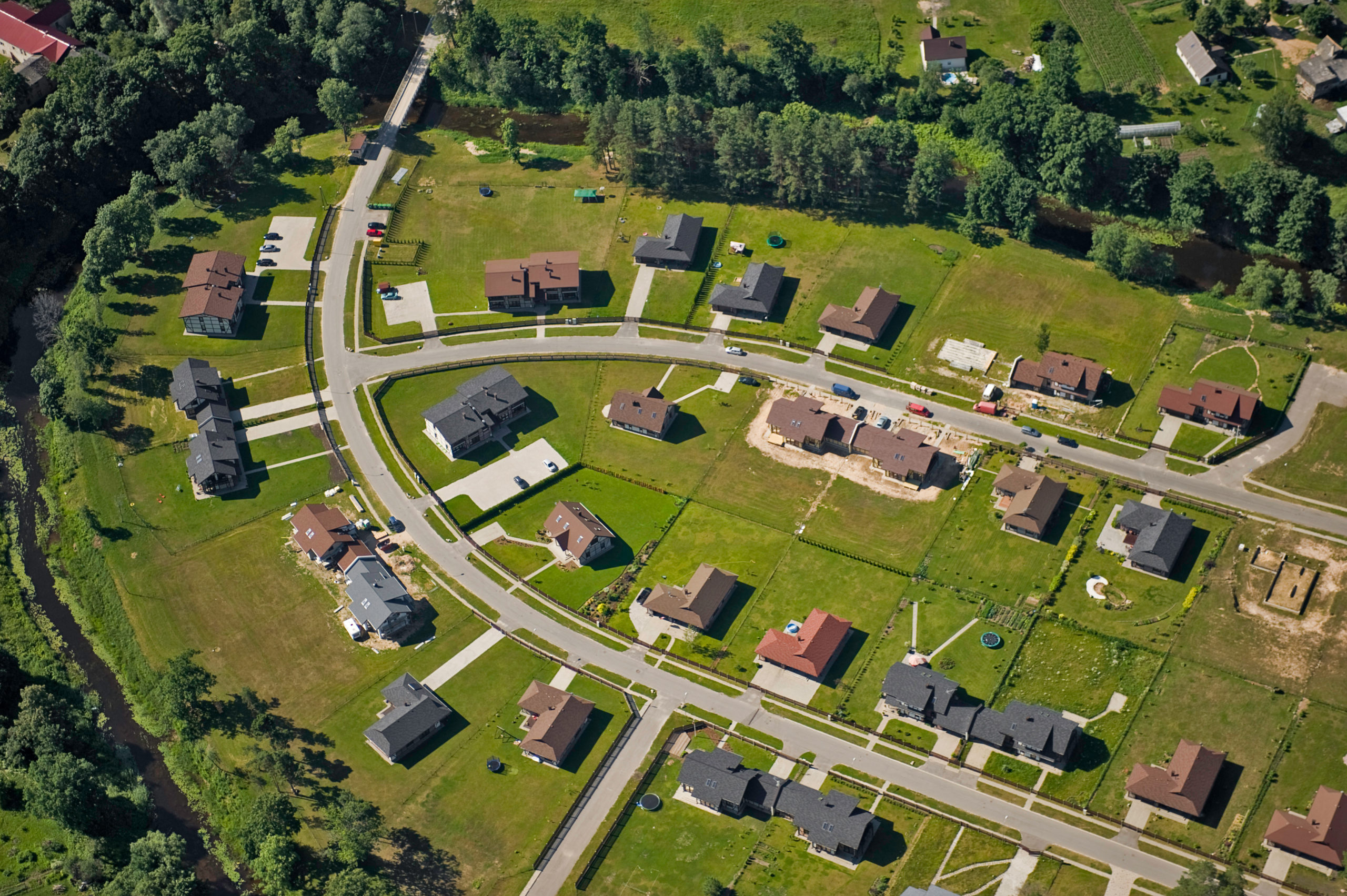 Land Development Aerial View The Land Development Site