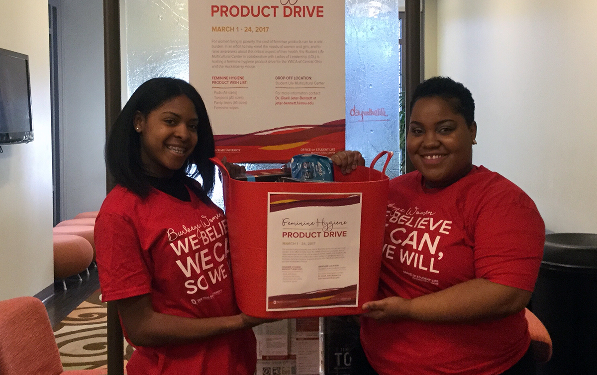 Multicultural Center holding feminine hygiene product donation drive