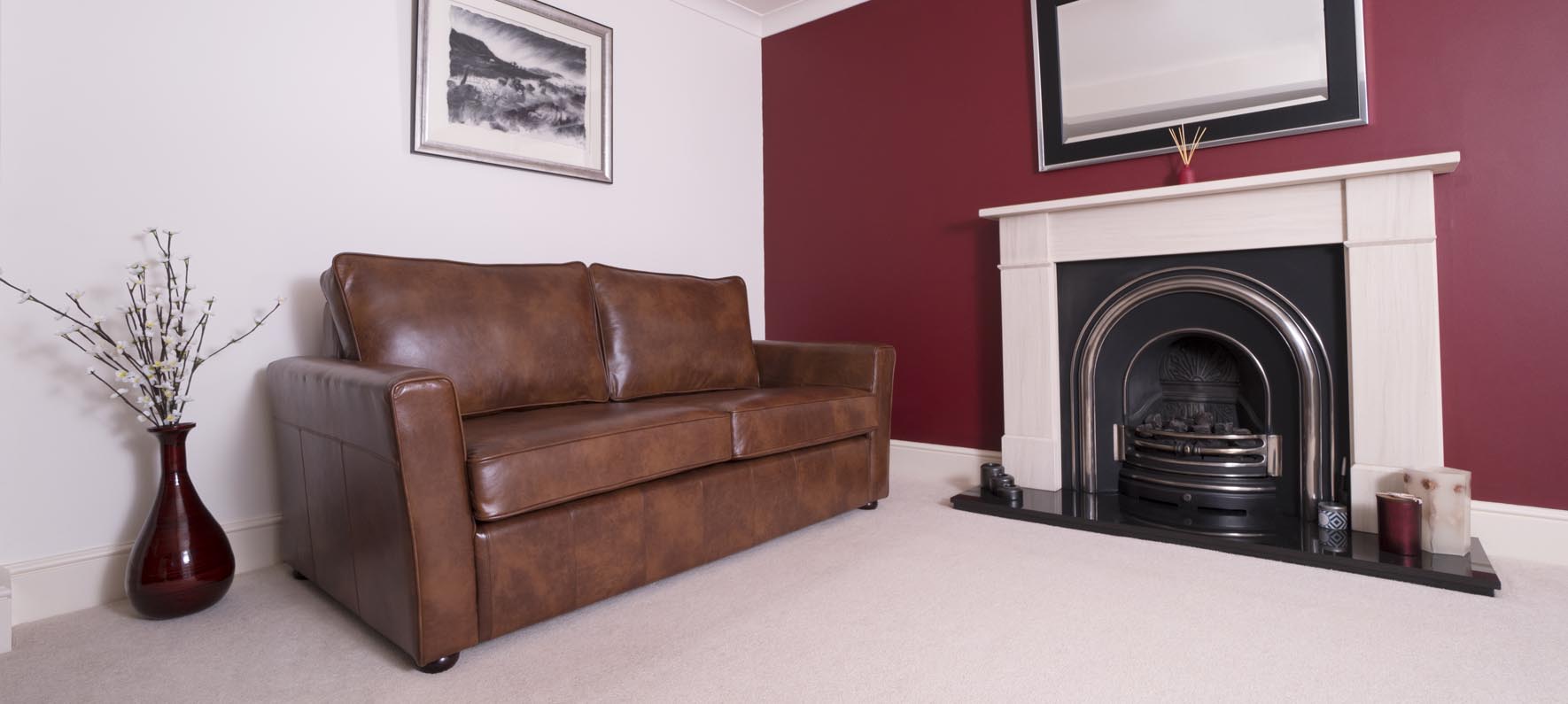 Leather Sofa Shop Full Grain, British Made Vintage Leather Sofas