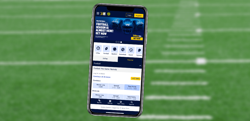 William Hill Rolls Out New NJ Sports Betting App Before Football Season