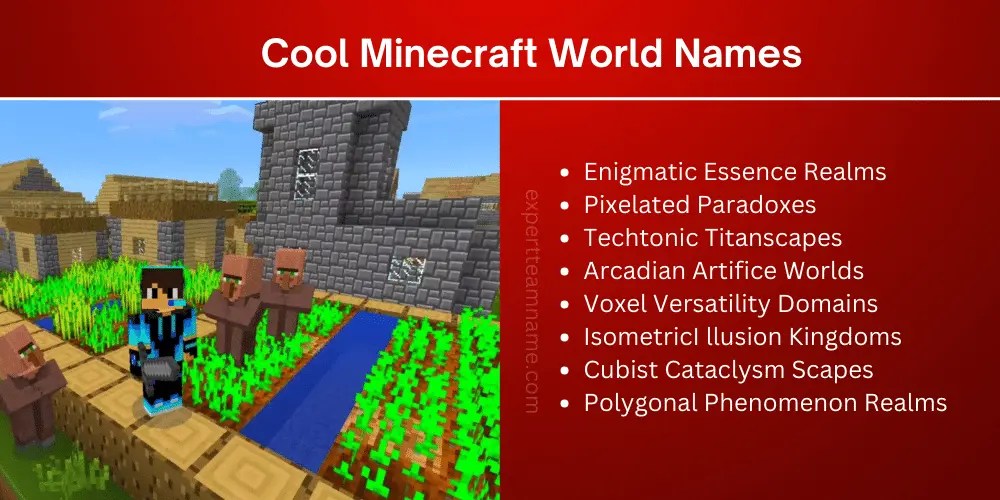 215 Cool Minecraft World Names for Epic Adventures