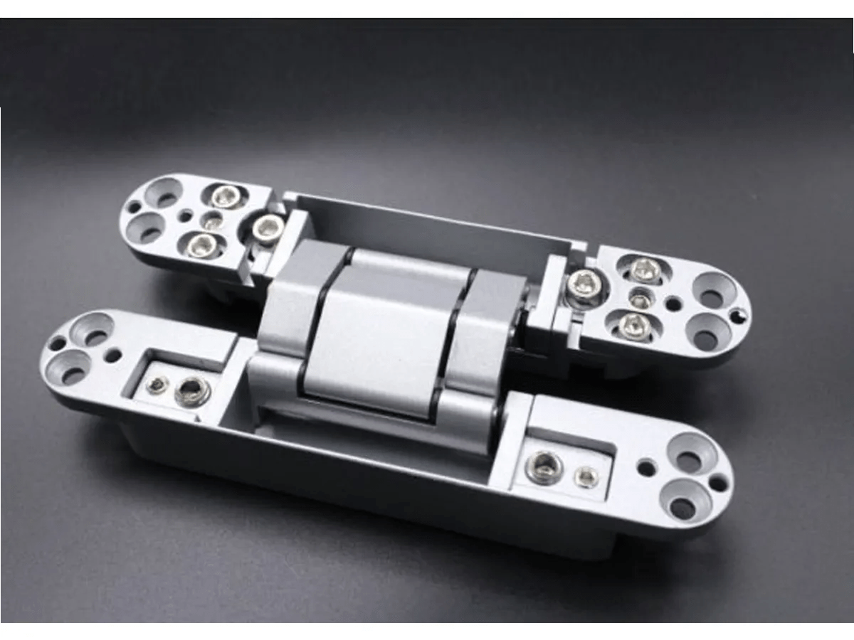 3D Invisible Concealed Hinge White The Lock and Handle