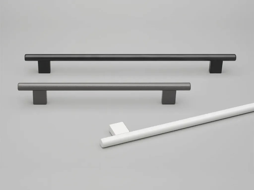 White Handles Elegant White Kitchen Handles