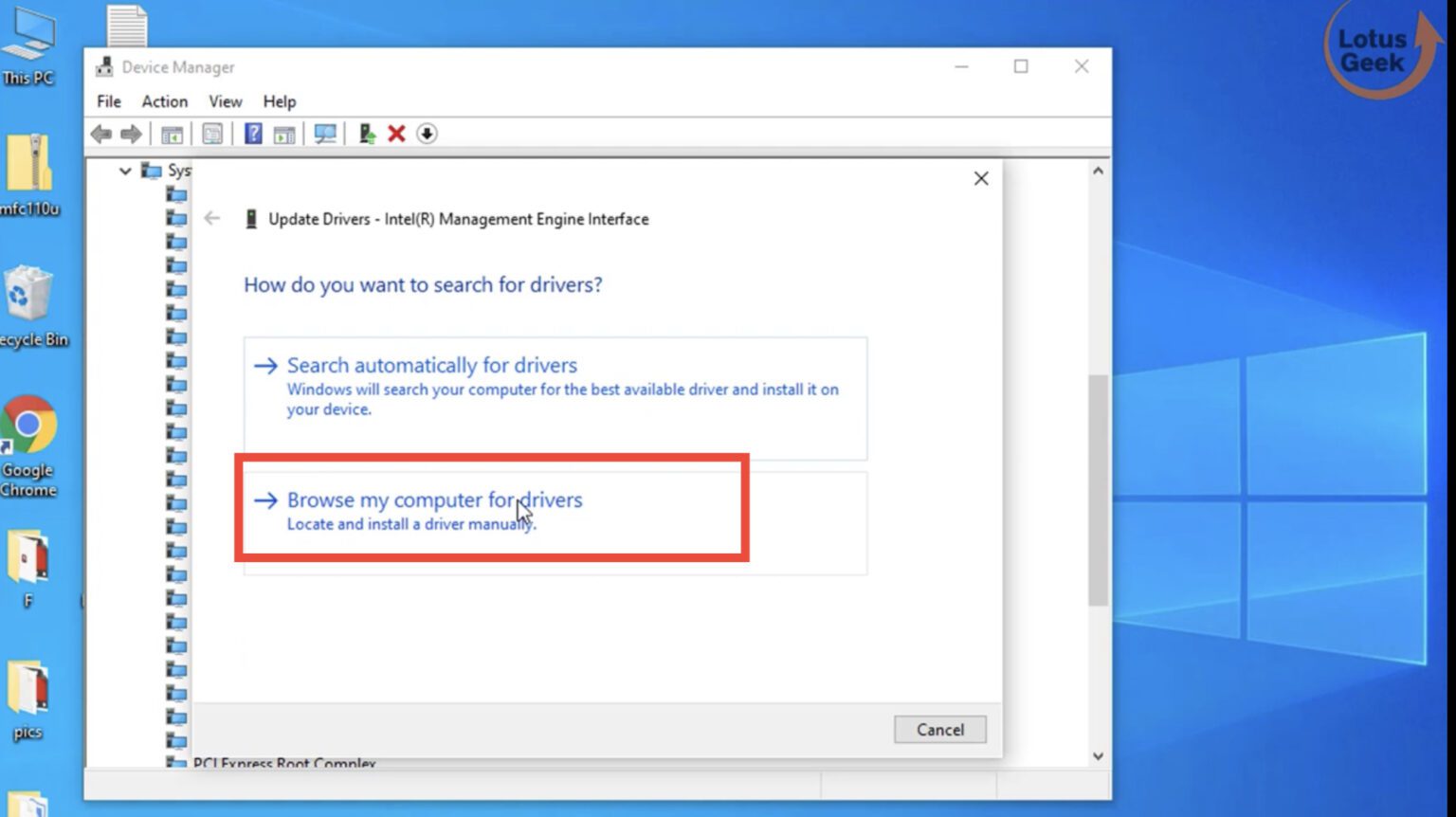 Fix Intel Management Engine Interface Code 10